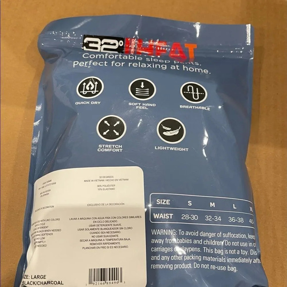 32 degrees men lounge pants 2pk medium - Picture 9 of 9